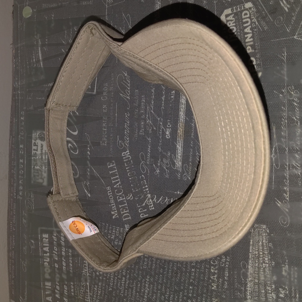 Sun Cap Plain Adjustable Strapback Beige Golf Vis… - image 5